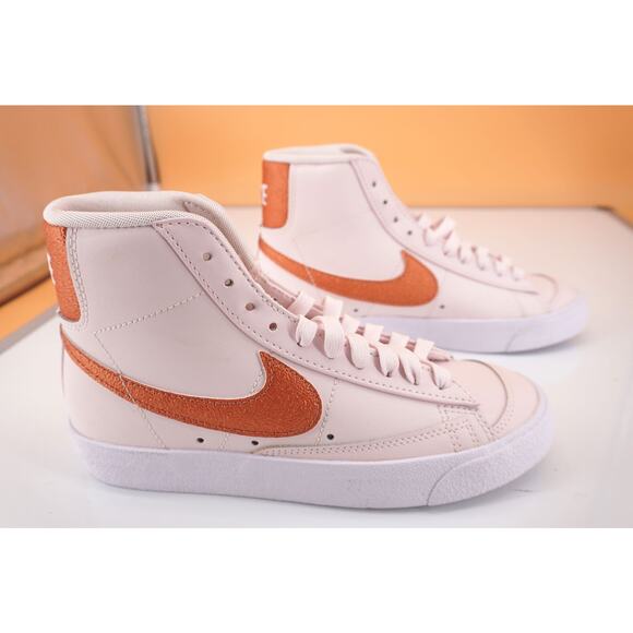 Nike Blazer Mid 77 Ess Soft Pink Copper basketbal Sneakers Trainers Size 5.5 New - Picture 4 of 8
